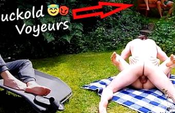 Public Park Wife Sharing – Cuckold Fun with Voyeurs
